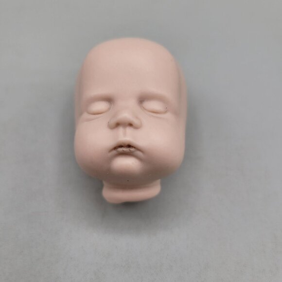 Sugar Lump Porcelain Bisque Doll Head Reproduction by Boots Tyner Unpainted - Picture 6 of 8